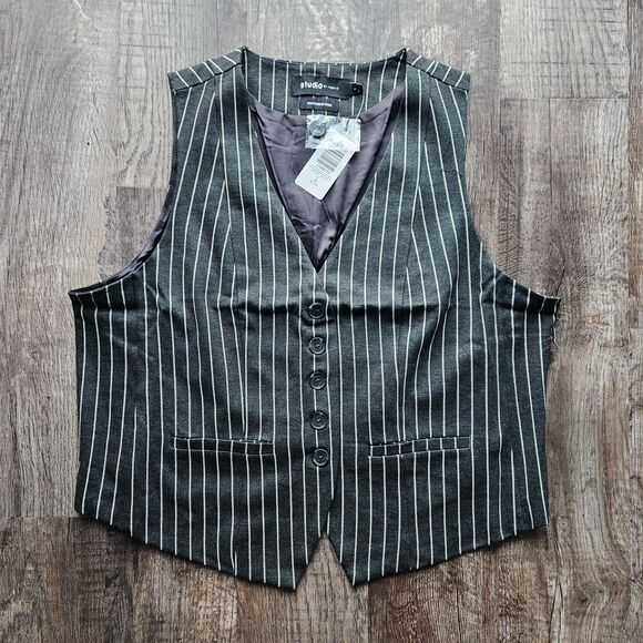 Torrid Studio Luxe Ponte Tailored Vest - Picture 2 of 3